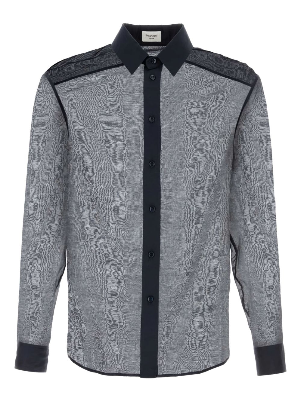 Silk Jacquard Shirt — gray