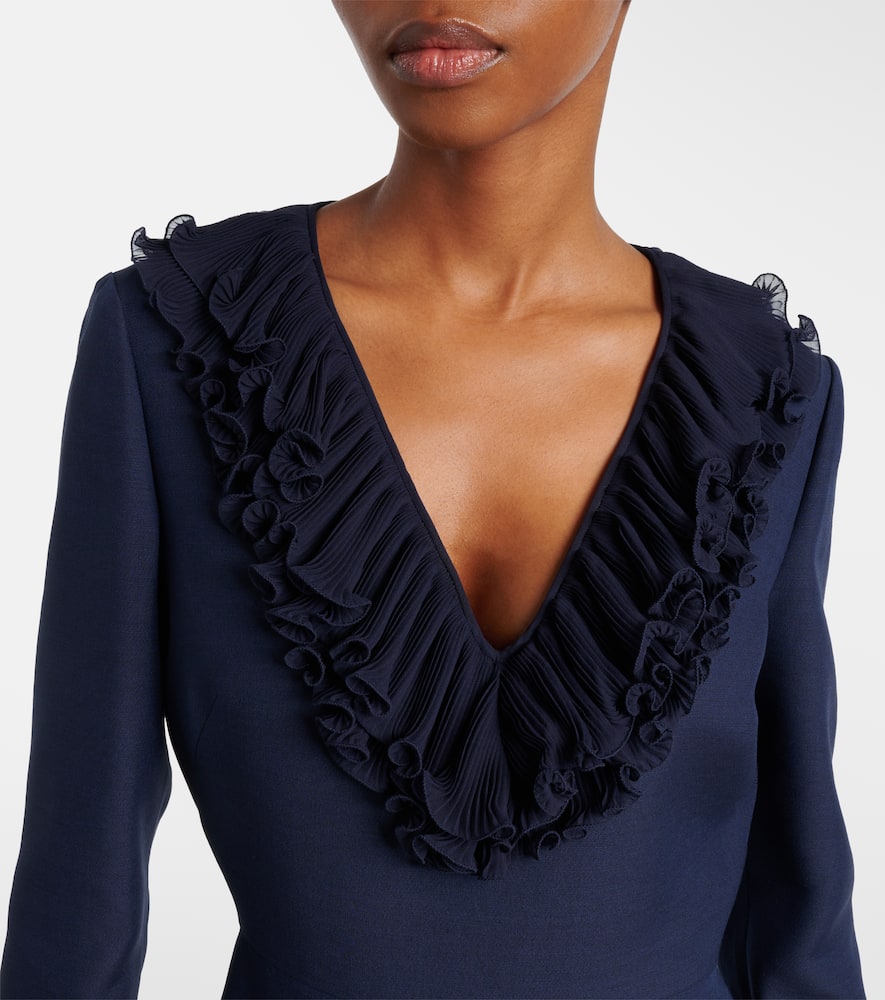 Crepe Couture bow-detail midi dress