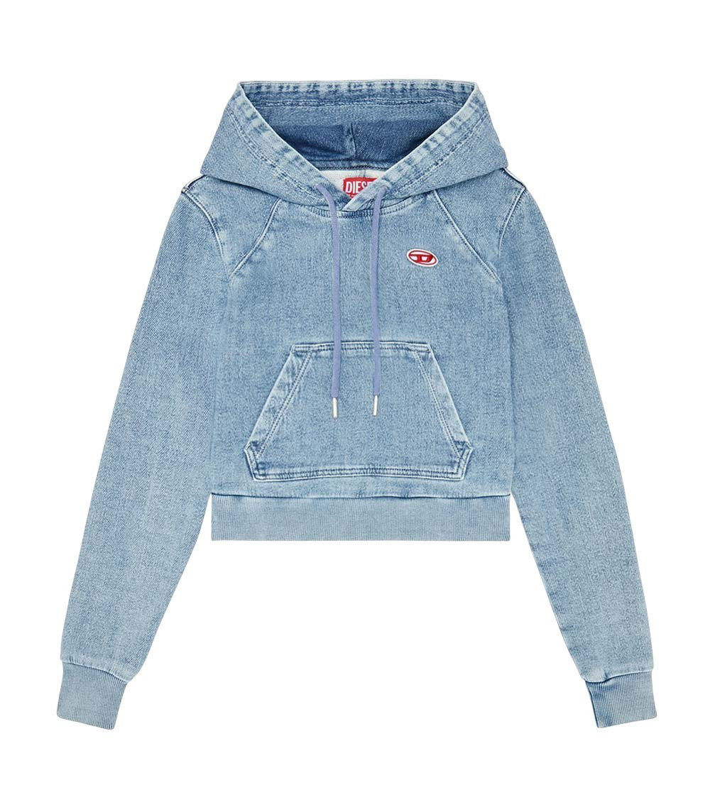 Sky Blue Logo Hood Sweatshirt