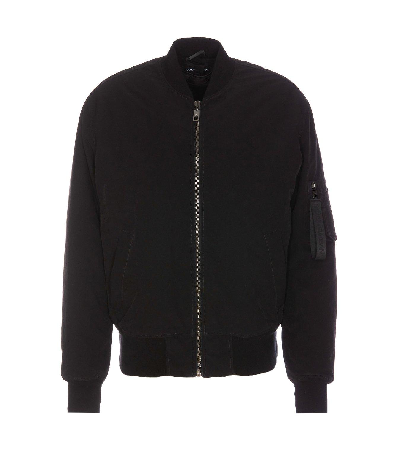 Bomber Jacket In Technical Fabric