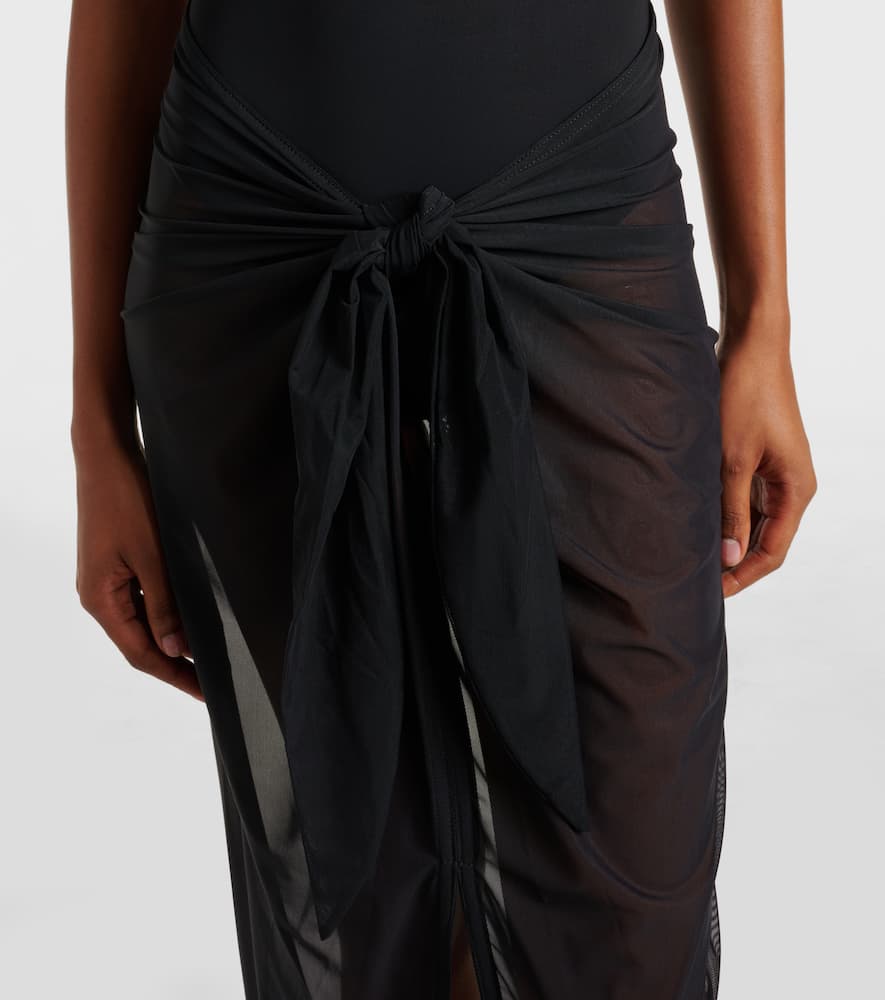 Karla Colletto Mesh beach cover-up