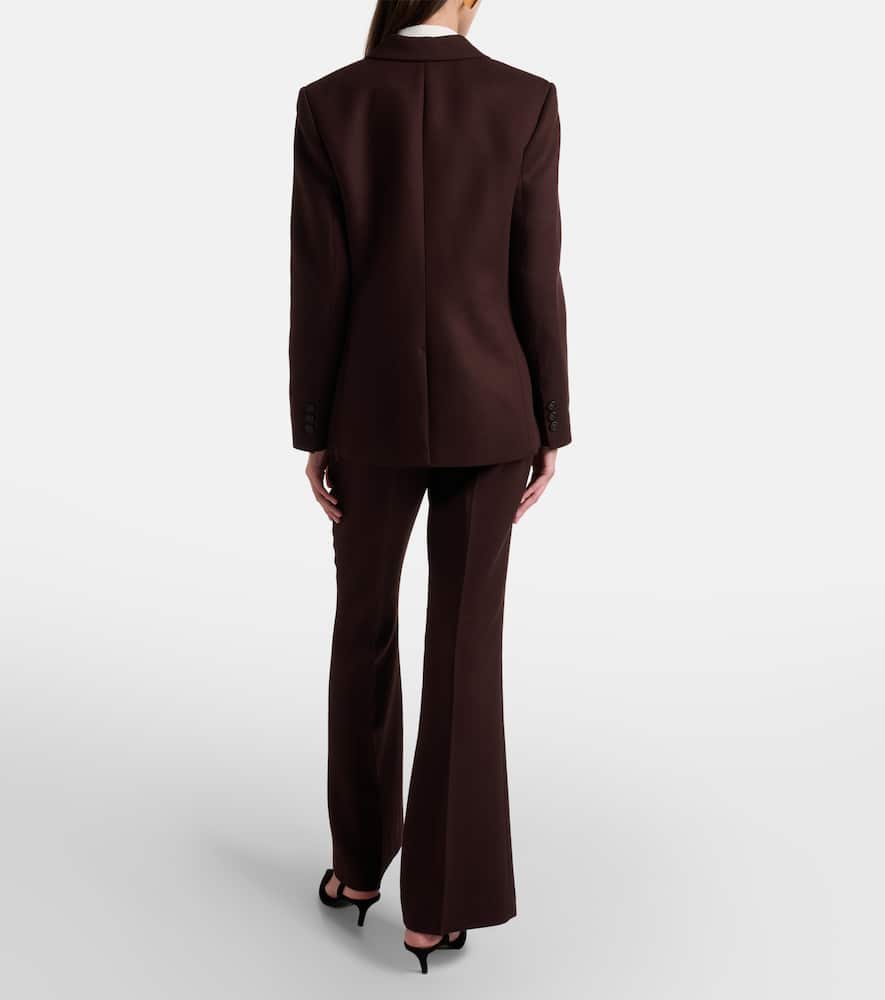 Mid-rise flared pants