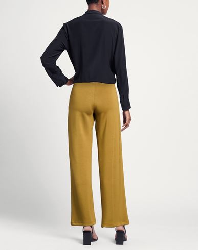 Woman Pants Mustard Size M Viscose, Polyester, Elastane