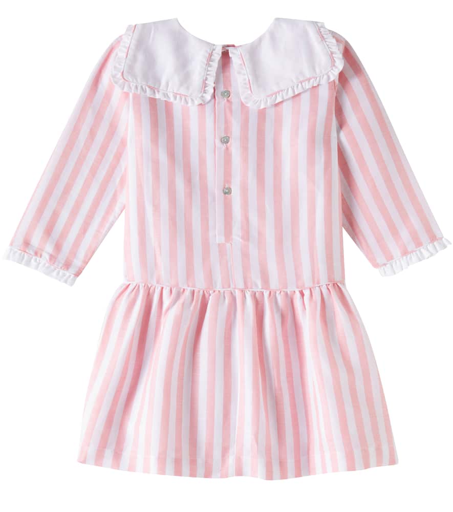 Aranda striped cotton and linen dress