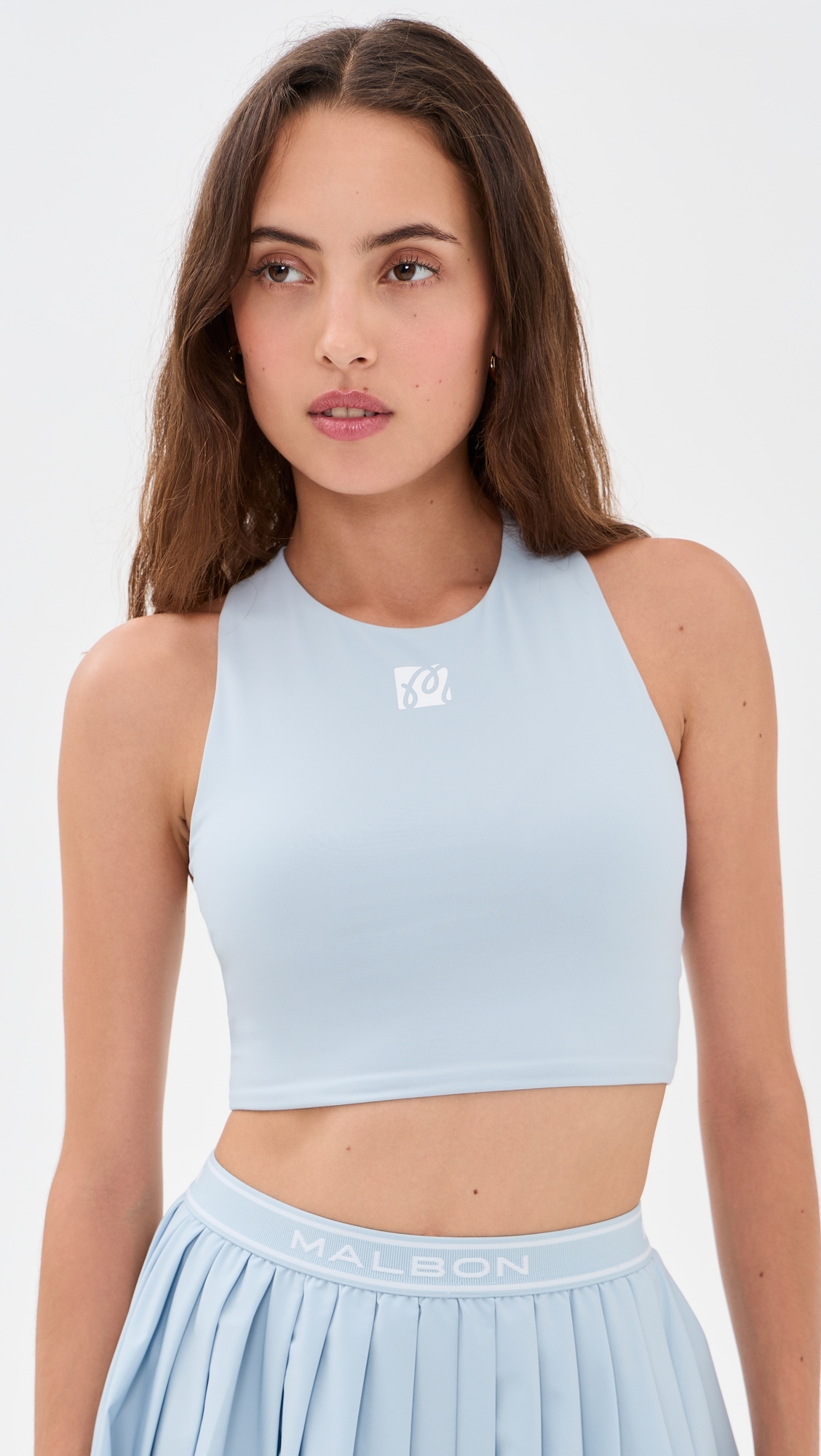 Crossback Bra Top Subdued Blue