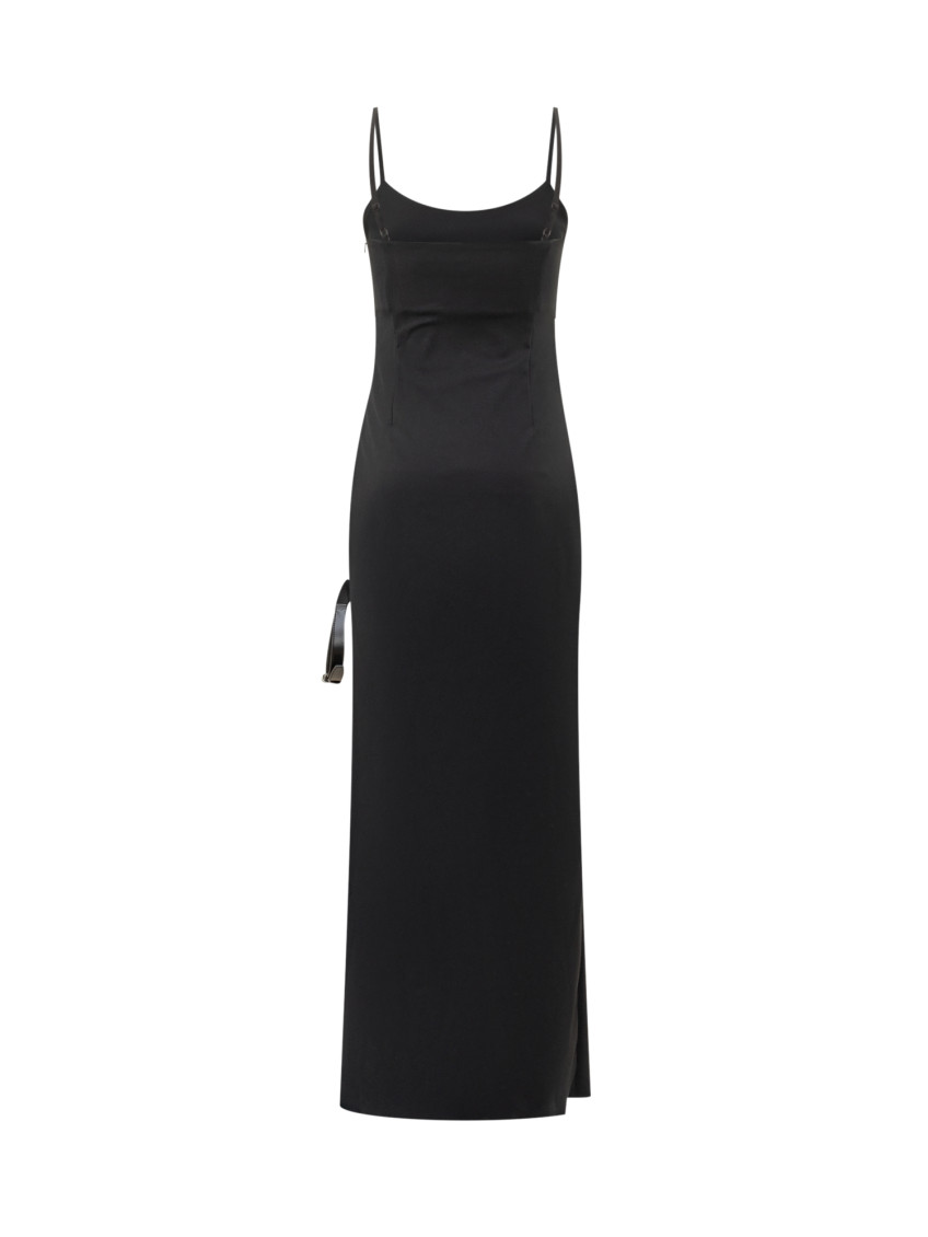 Black Long Dress With Thin Straps