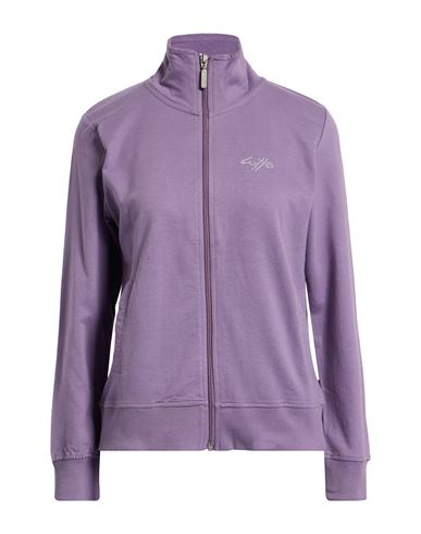 Woman Sweatshirt Lilac Size M Cotton