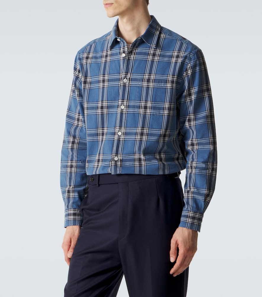 Plaid cotton shirt
