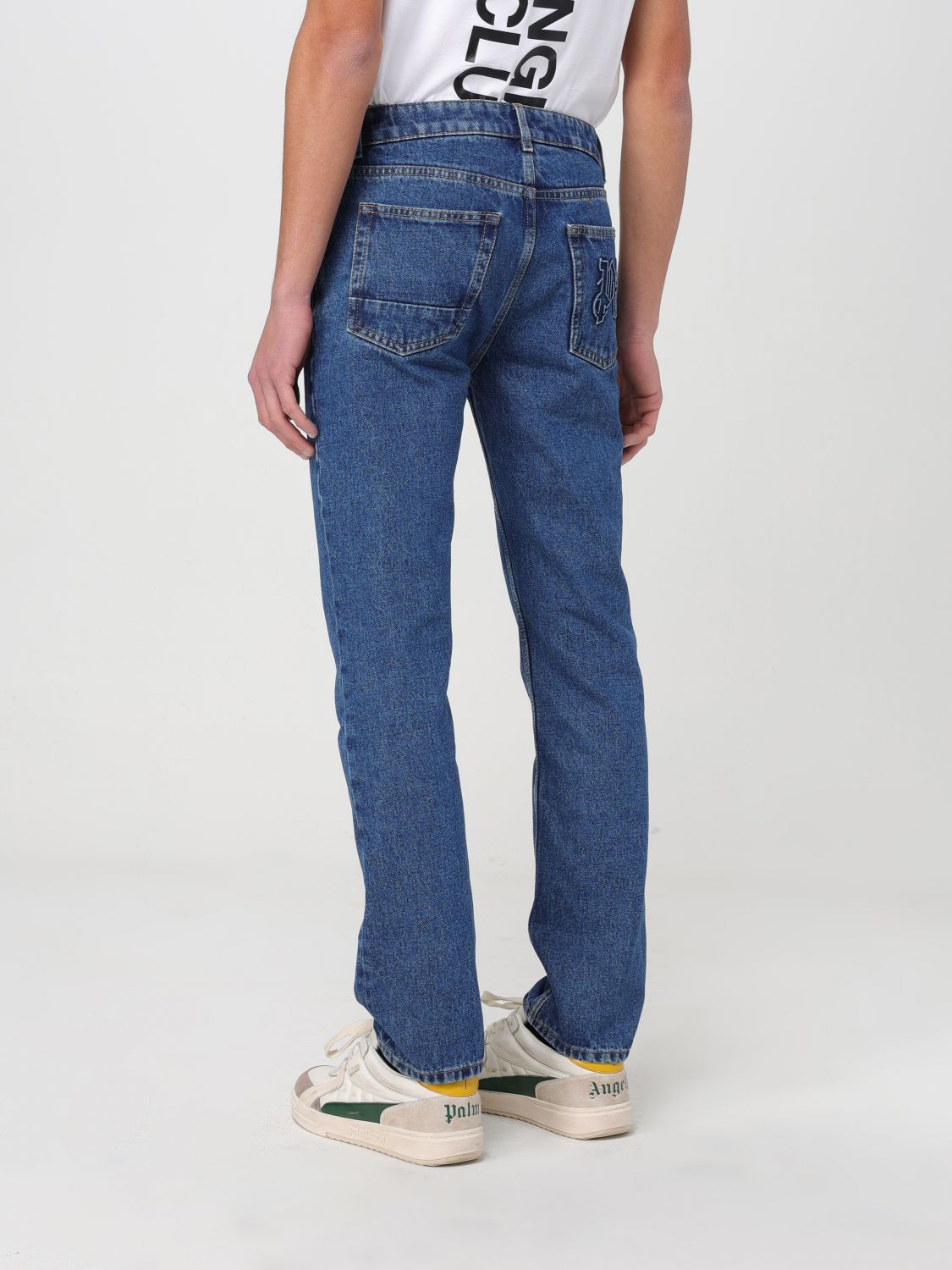 Jeans Men color Gnawed Blue