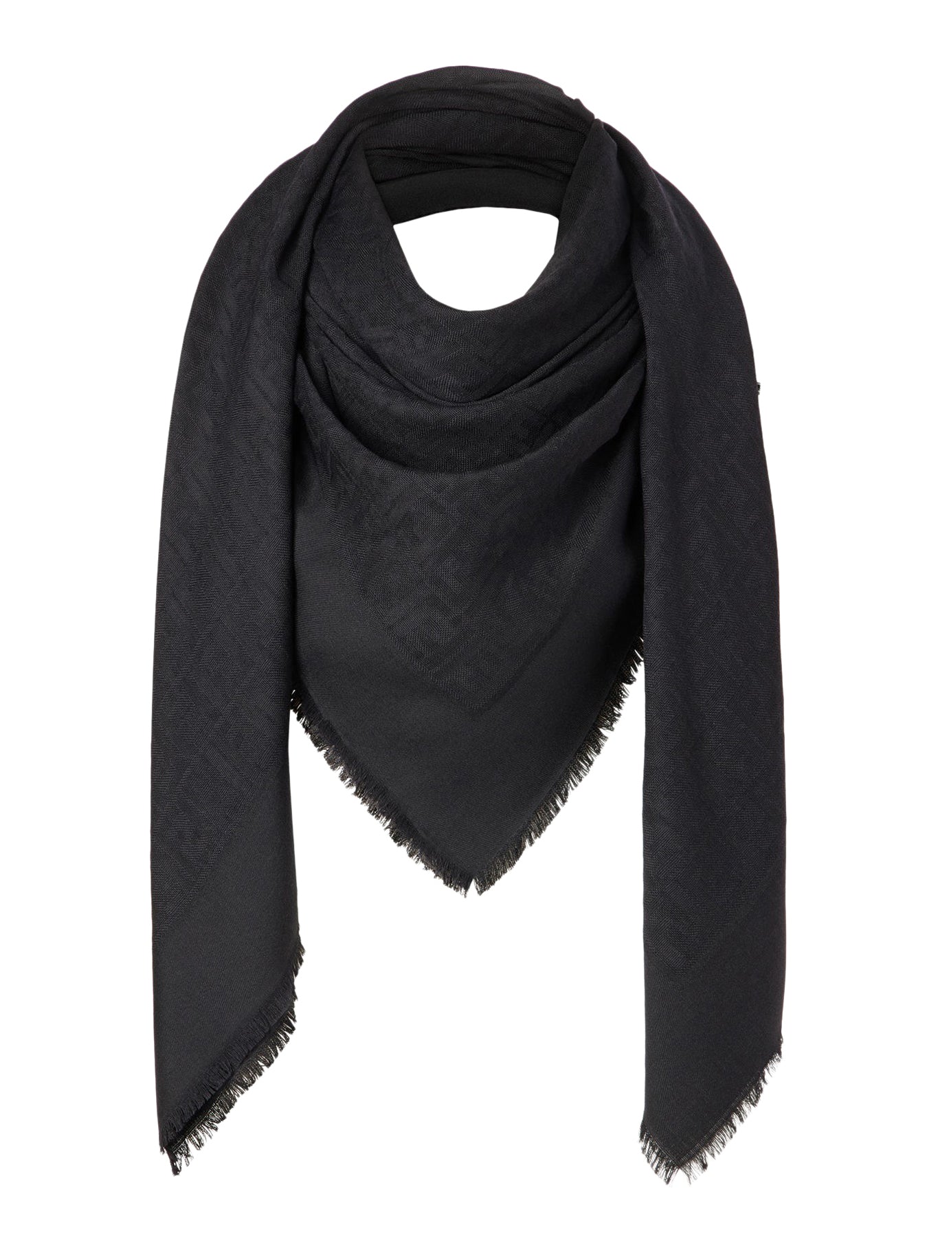 WOOL, SILK AND CASHMERE SHAWL - Fendi - Woman