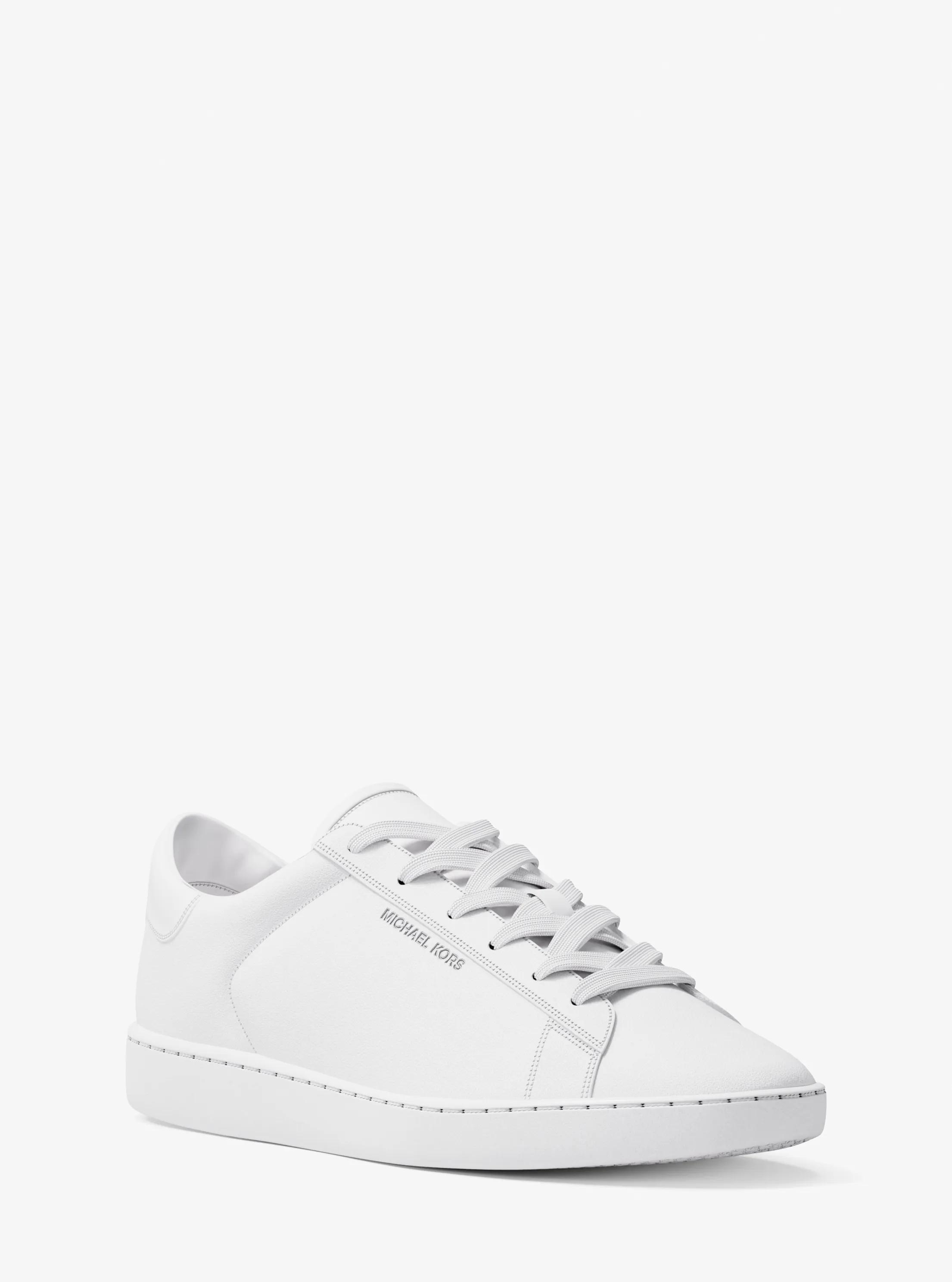 Michael Kors Reign Leather Sneaker in White - size 8.5 by