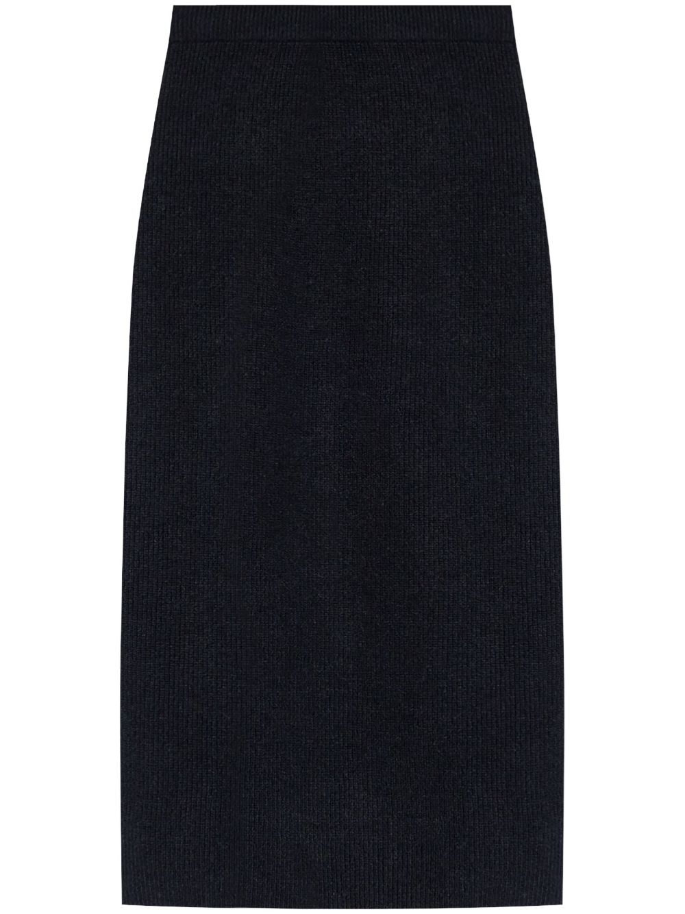Knitted midi skirt - Black