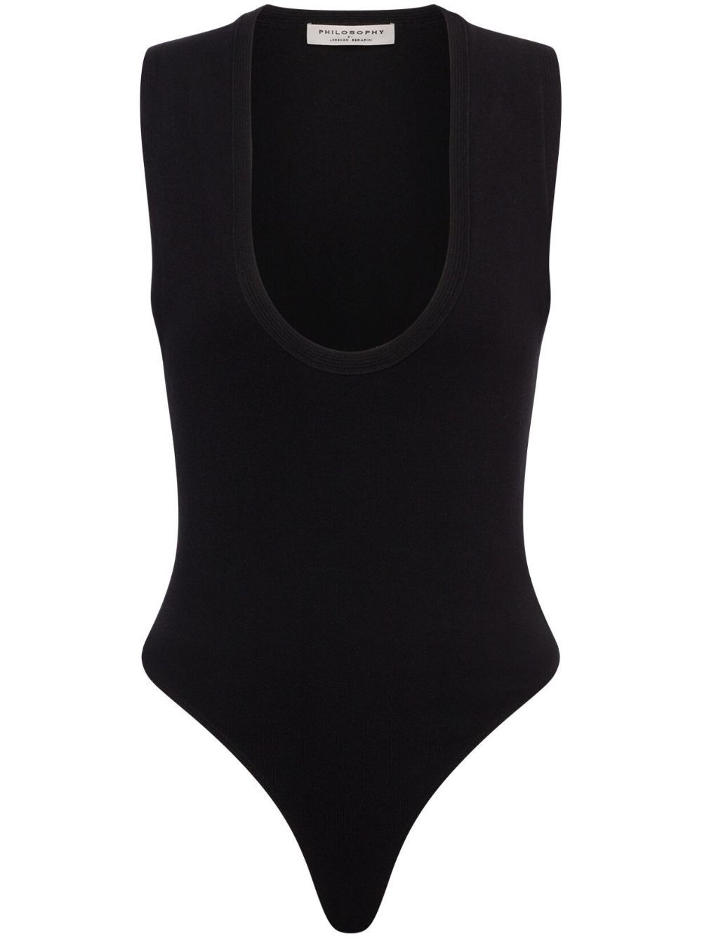 U-neck vest - Black