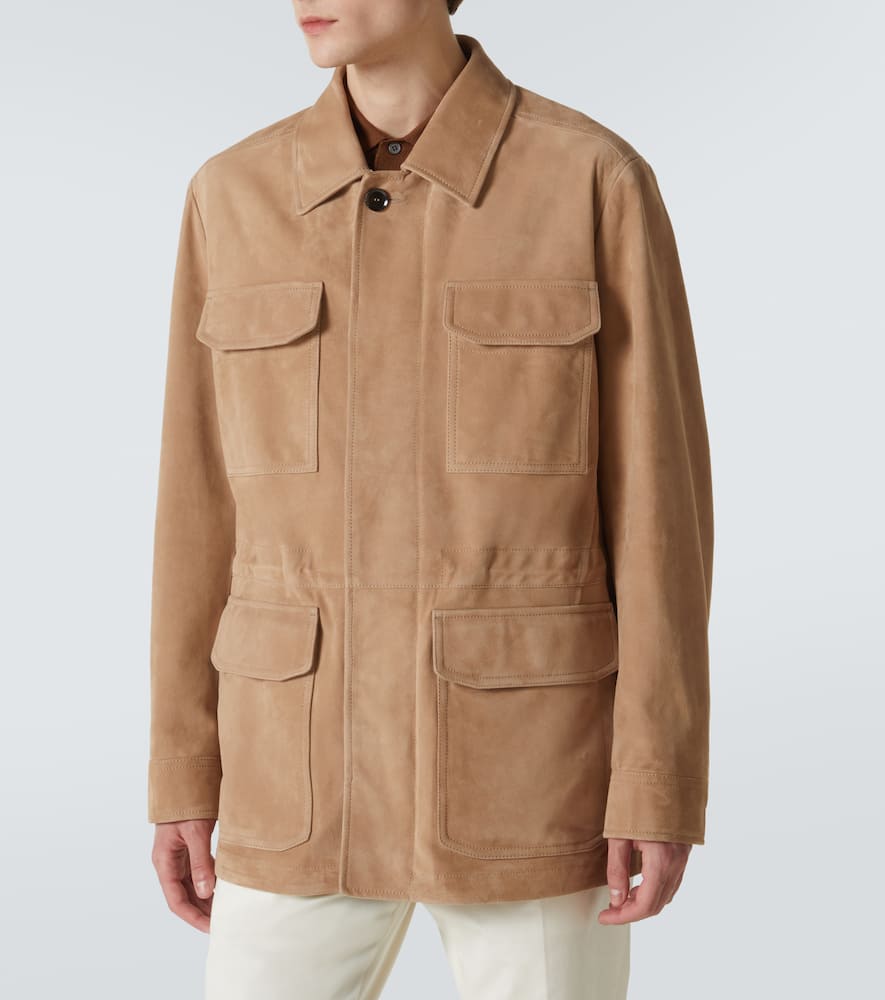 Suede field jacket