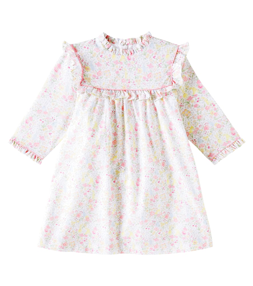 Cuadras printed ruffled cotton dress