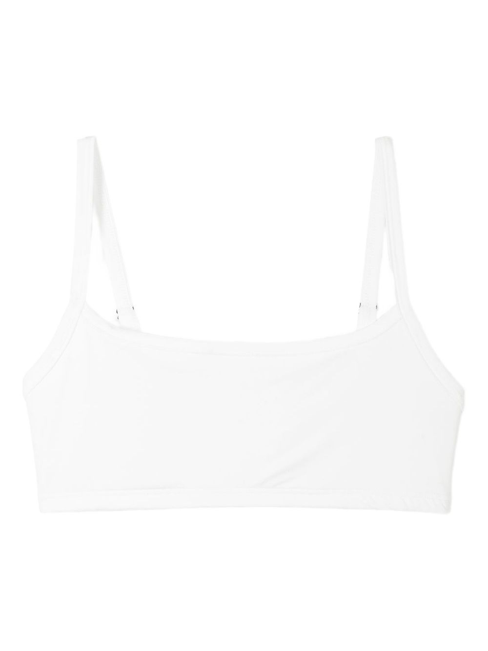 Adjustable-strap bralette - White