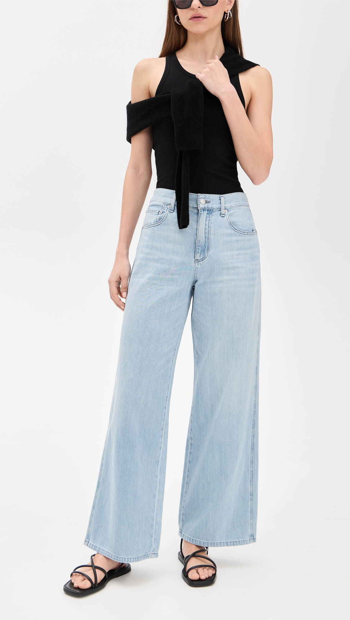 LE JEAN Juliette Wide Leg Jeans Heartbreak