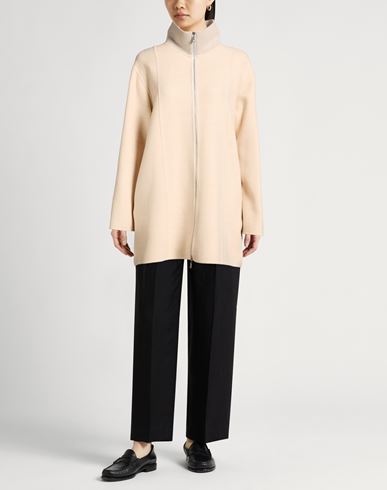 Platinum Woman Coat Cream Size 8 Wool