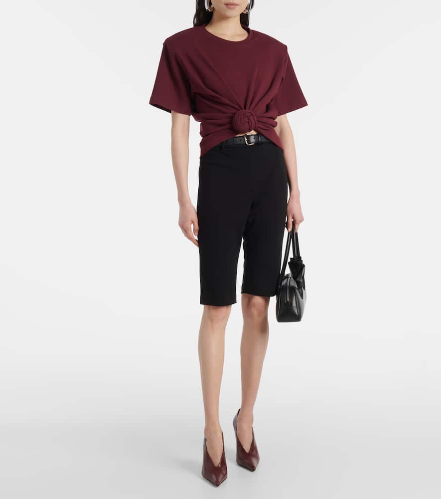Mid-rise biker shorts
