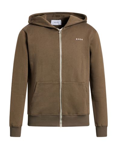 Man Sweatshirt Khaki Size S Cotton