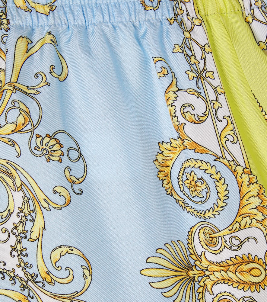 Barocco silk shorts