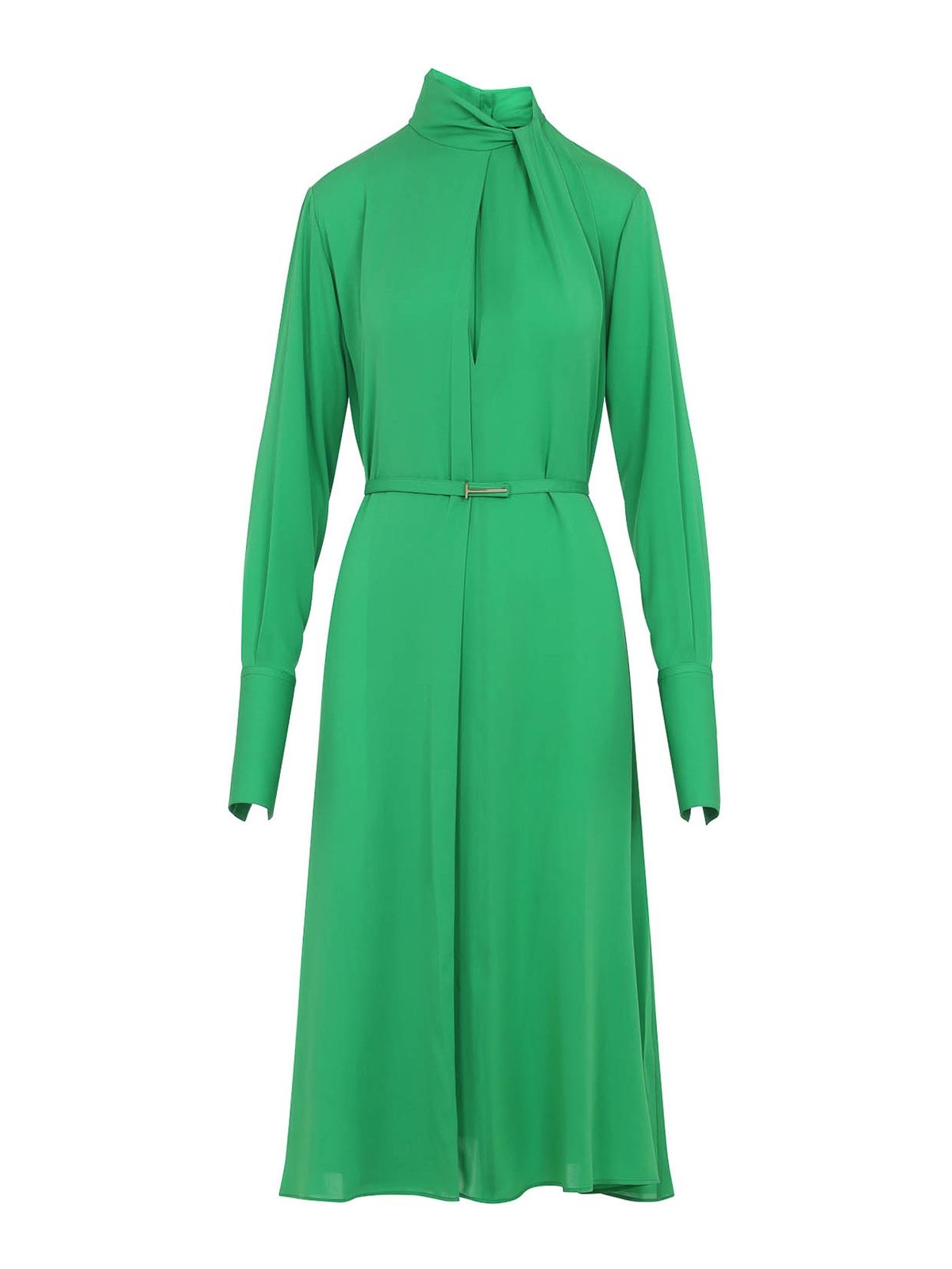 Washed Silk Midi Dress