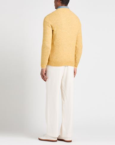Man Sweater Mustard Size 40 Cashmere