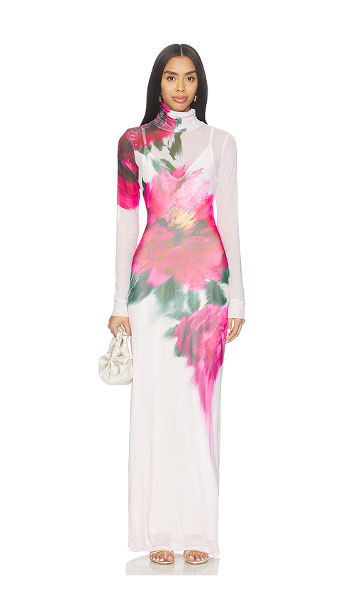AFRM Billie Long Sleeve Dress in Ivory. - S also in