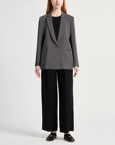 Woman Blazer Grey Size 6 Polyester, Viscose, Elastane
