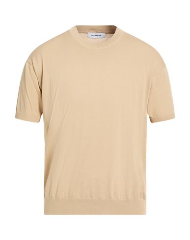 Man Sweater Beige Size 38 Cotton