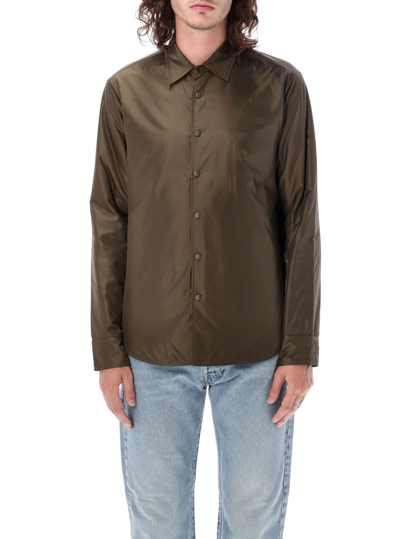 Button-up padded shirt