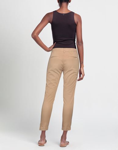 Aglini Woman Pants Beige Size 30 Cotton, Elastane