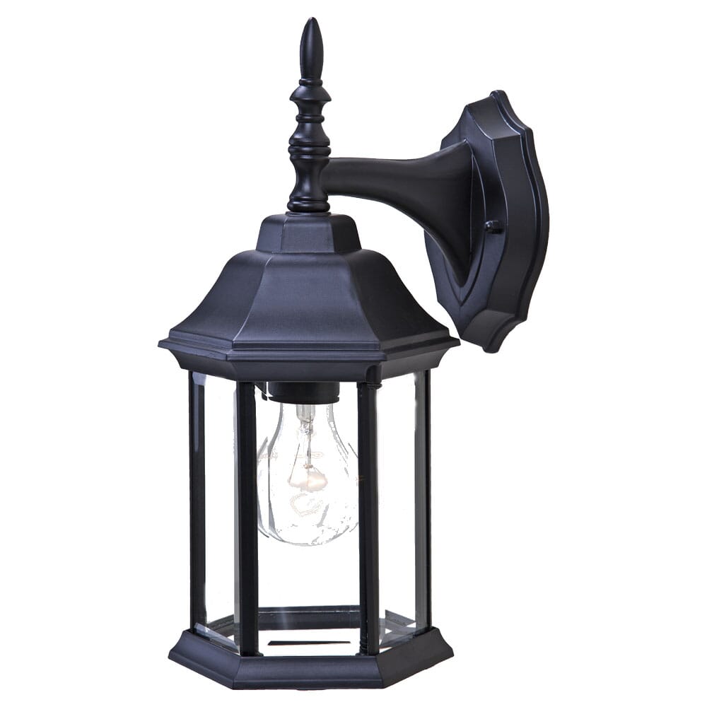 Craftsman 2 1-Light Matte Black Wall Light