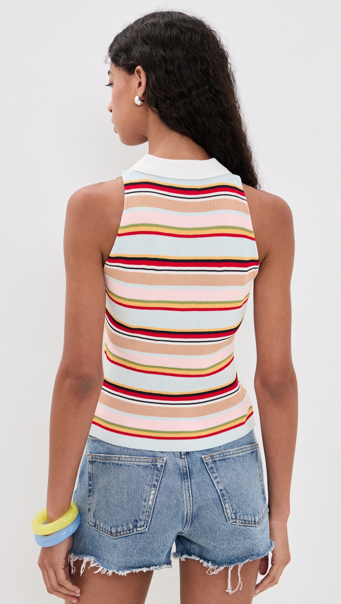 Halter Polo Tank Top Multi-Color
