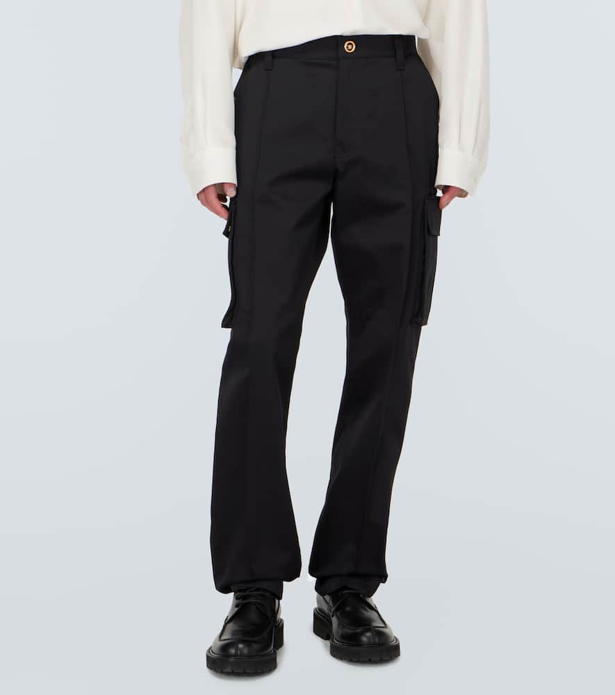 Cotton gabardine cargo pants