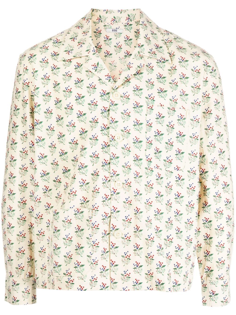 Floral-print shirt - Yellow