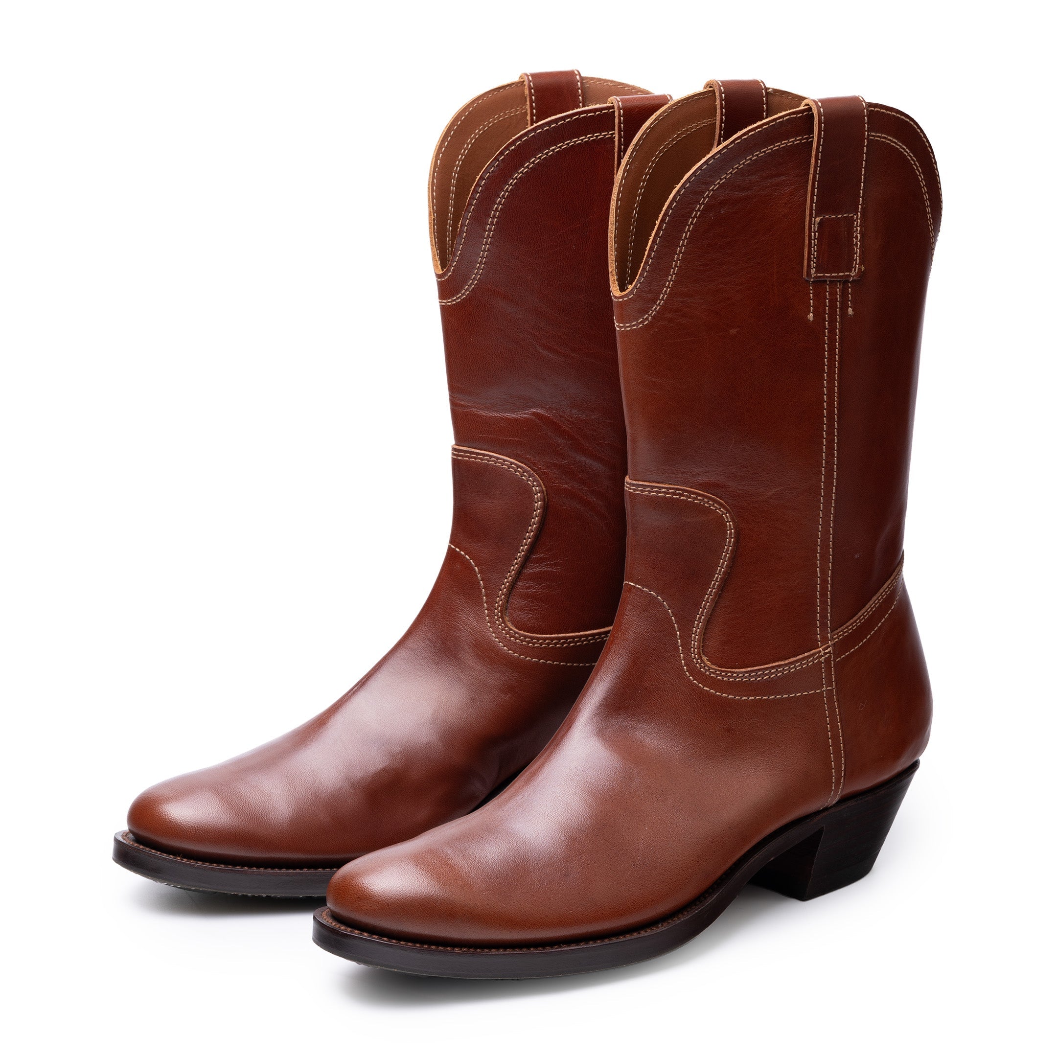 Clinch Cowboy Boots Horsehide Brown