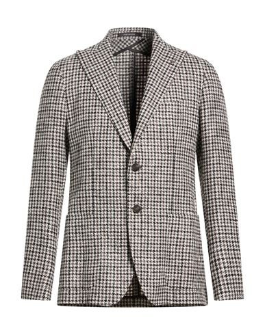 Man Blazer Ivory Size 36 Wool, Alpaca wool, Polyamide, Silk, Linen