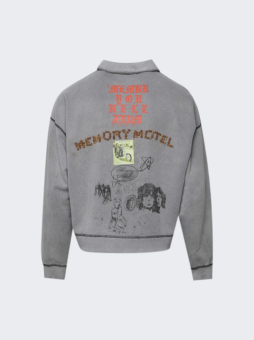 Sorry 'bout That 1/4 Zip Sweatshirt Grey