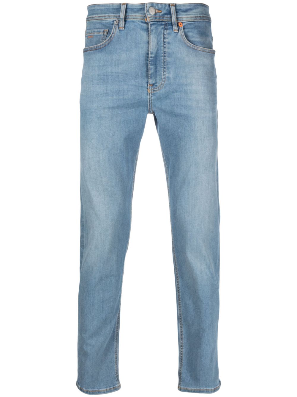 Light-wash slim-fit jeans - Blue