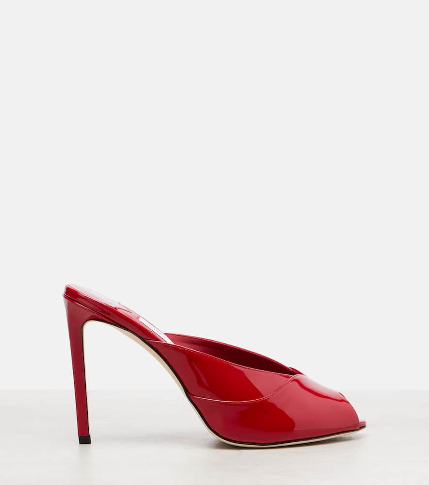 Brigitte 100 patent leather mules