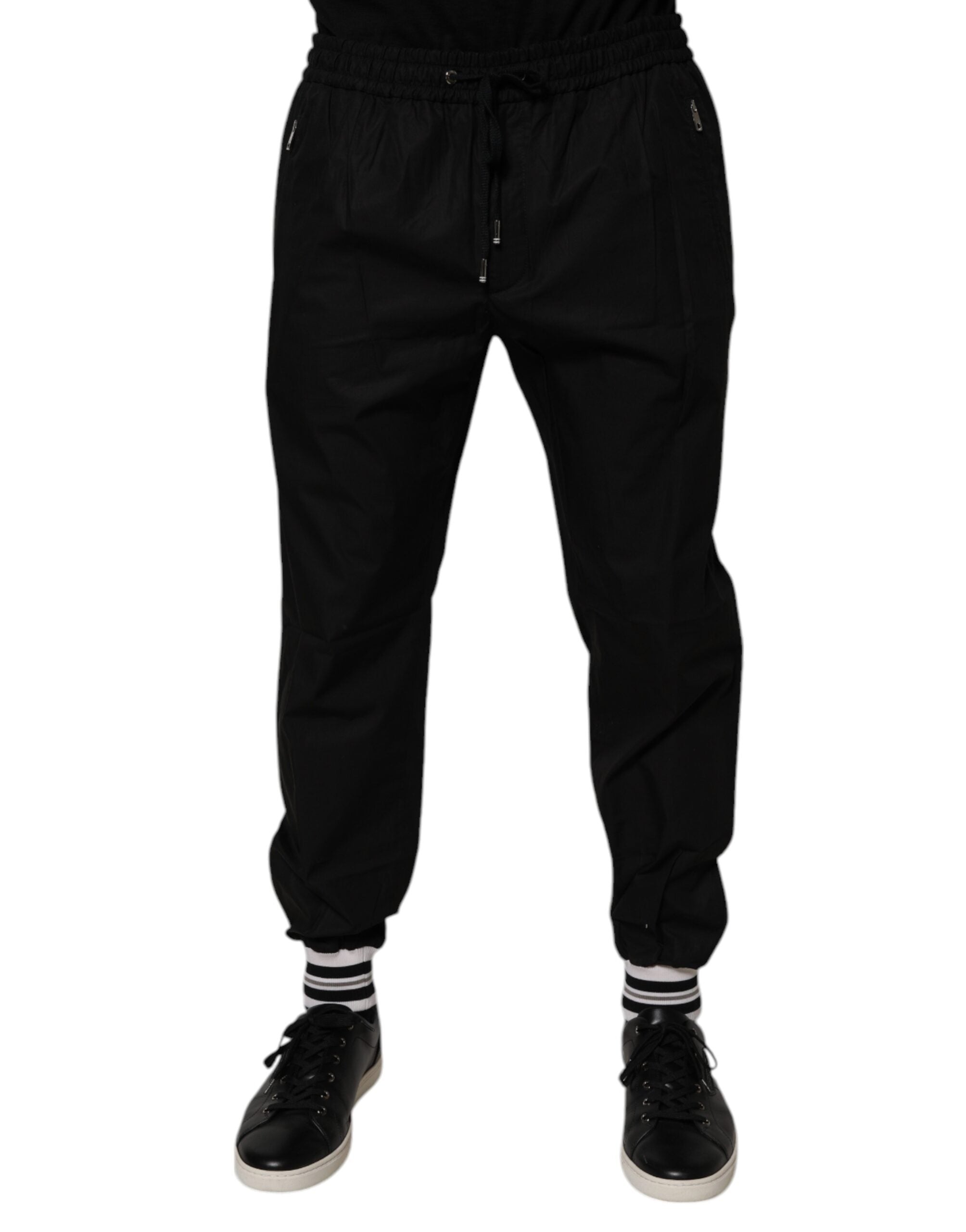 Cotton Joggers — Black
