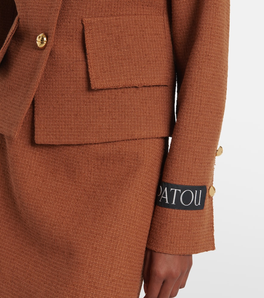 Iconic wool and cotton-blend jacket