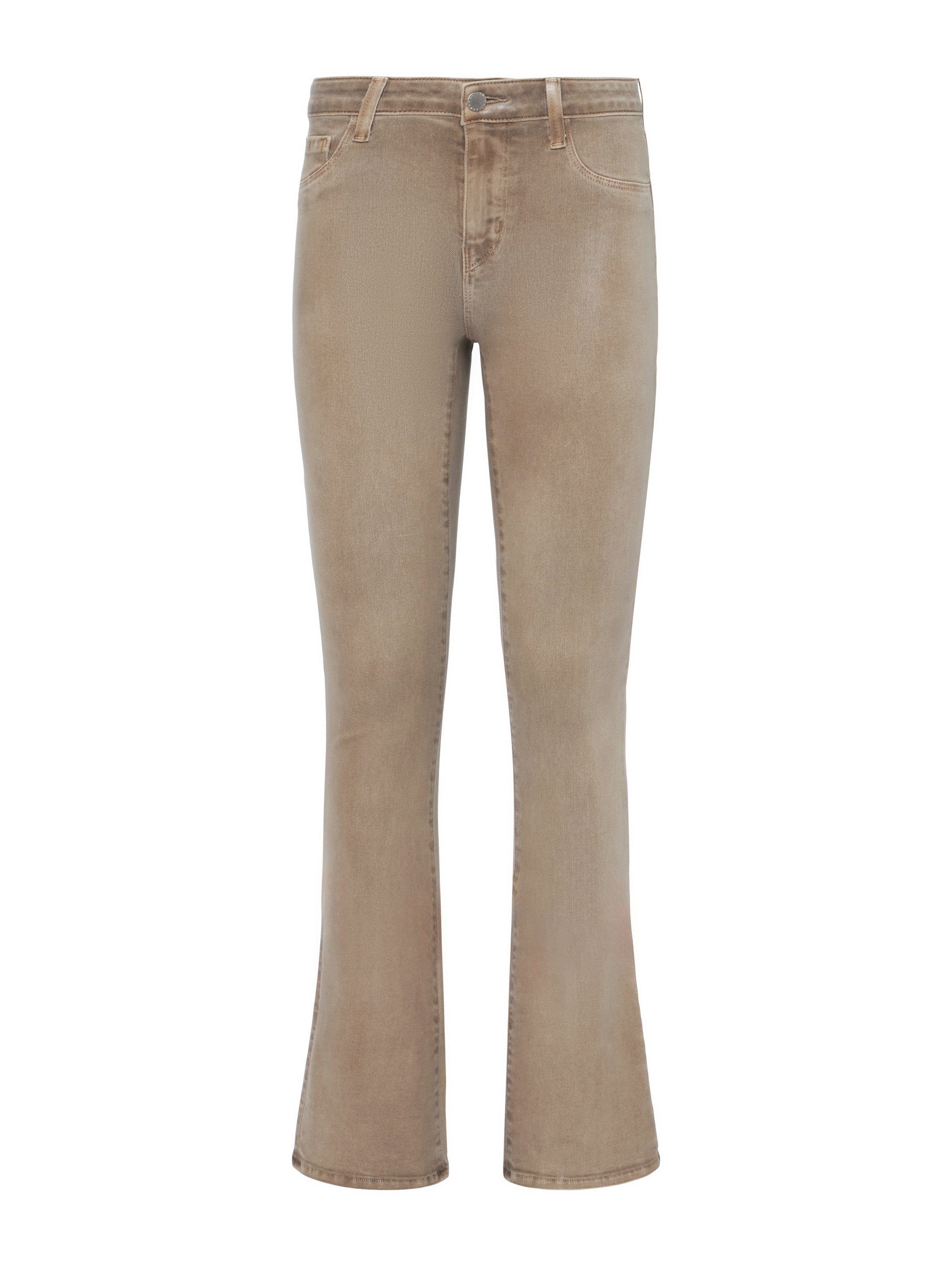 Selma Coated Bootcut Jean In Rye Coated