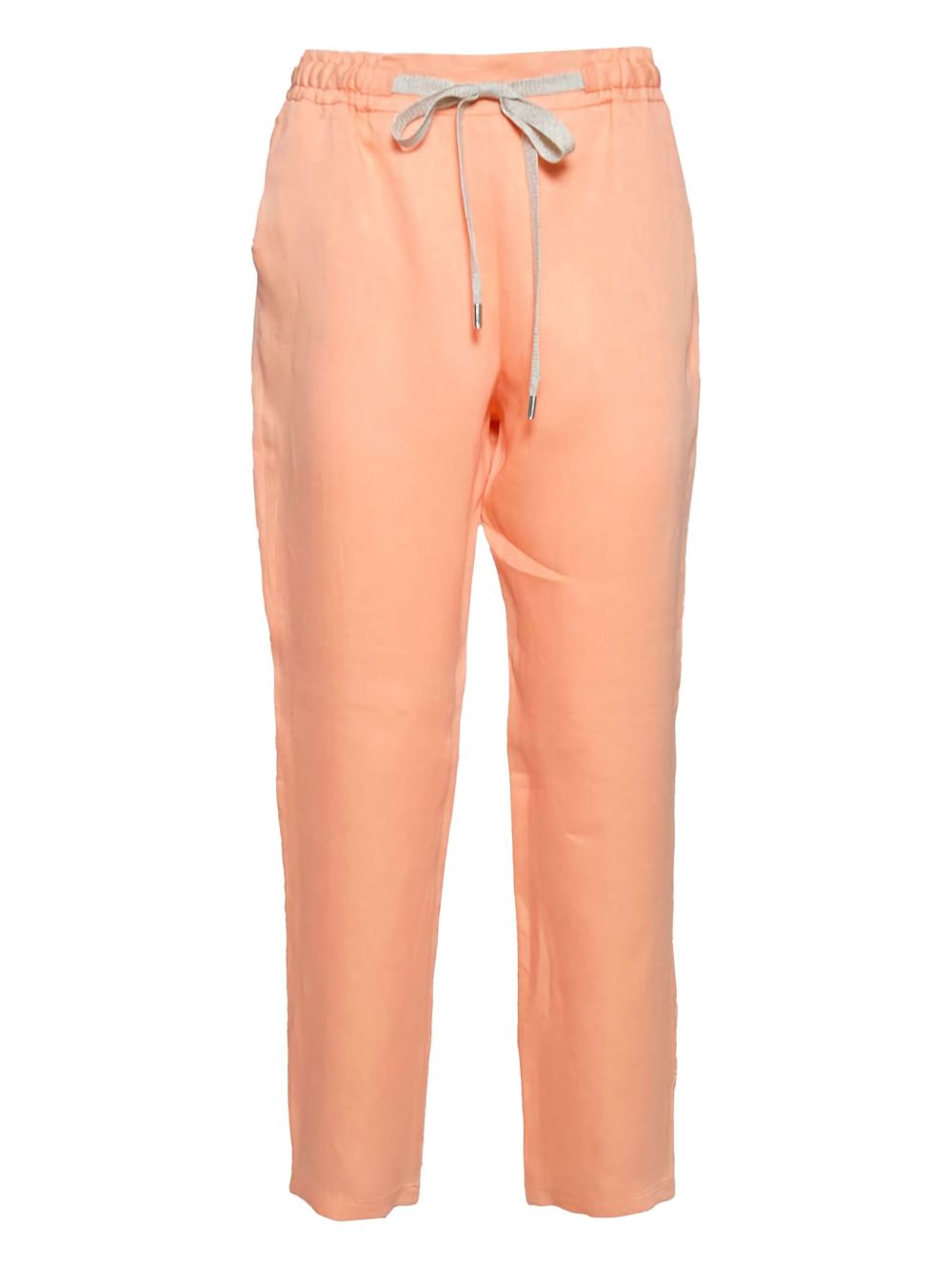 Drawstring-waist trousers - Orange