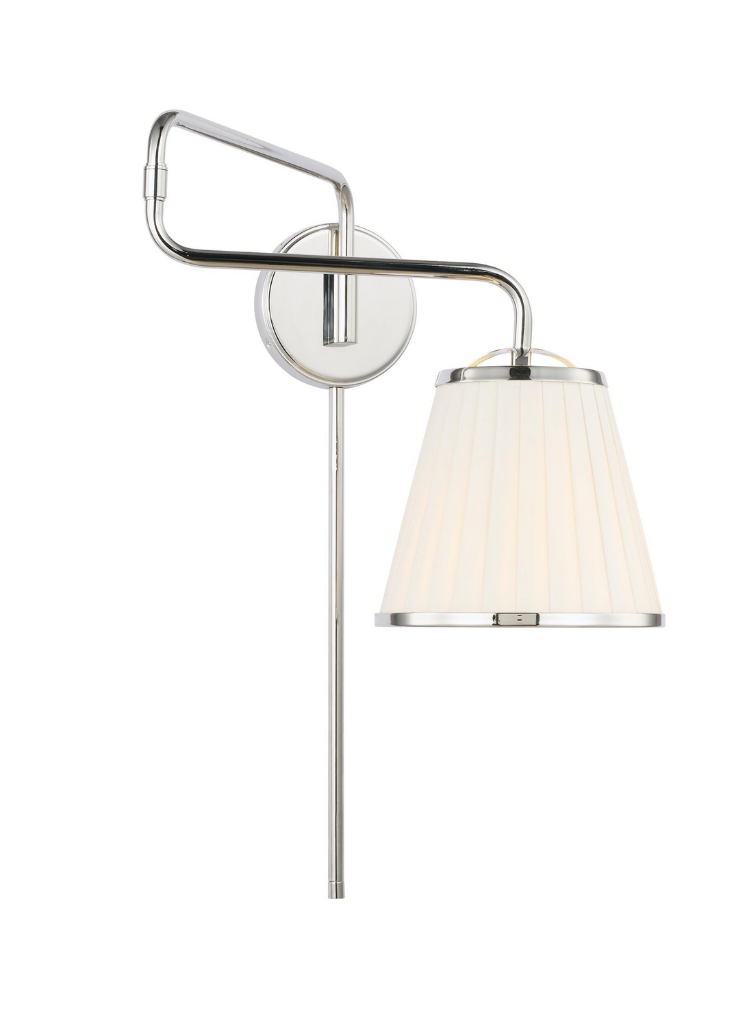 Visual Comfort Studio Esther Wall Sconce in Polished Nickel by Lauren Ralph Lauren