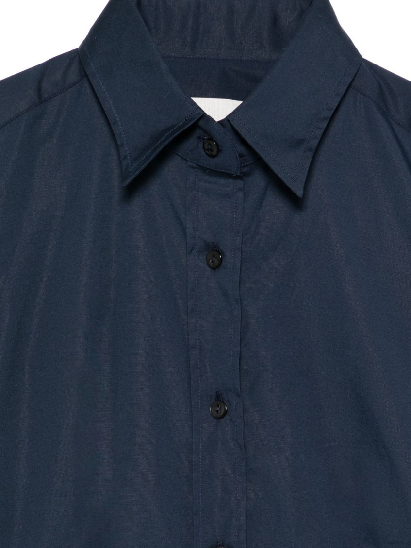 Navy Regular Solid Shirt