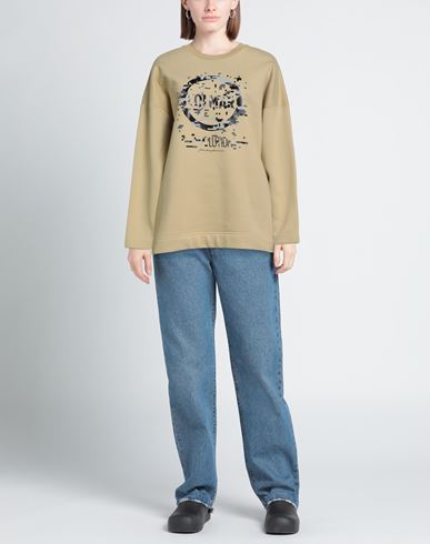 Yosuke Aizawa Woman Sweatshirt Sand Size XL Cotton, Polyester