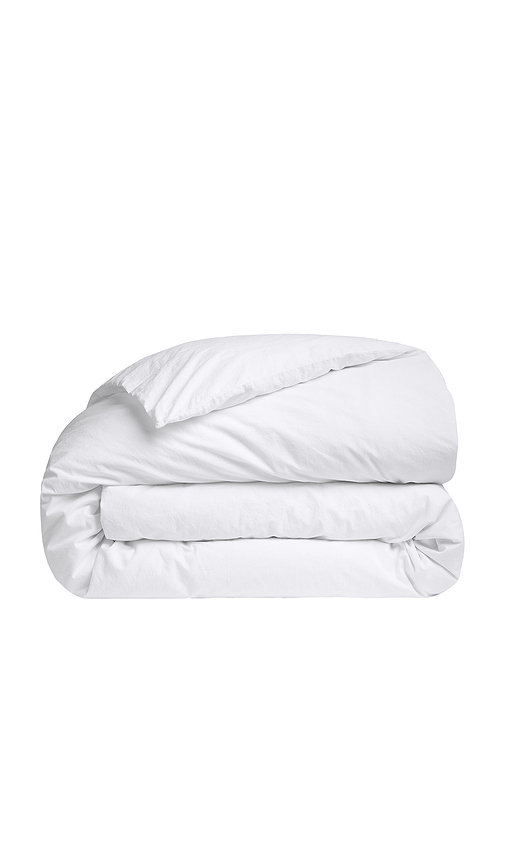 Parachute Brushed Cotton Duvet Cover in White. FULL/QUEEN. Also in QUEEN