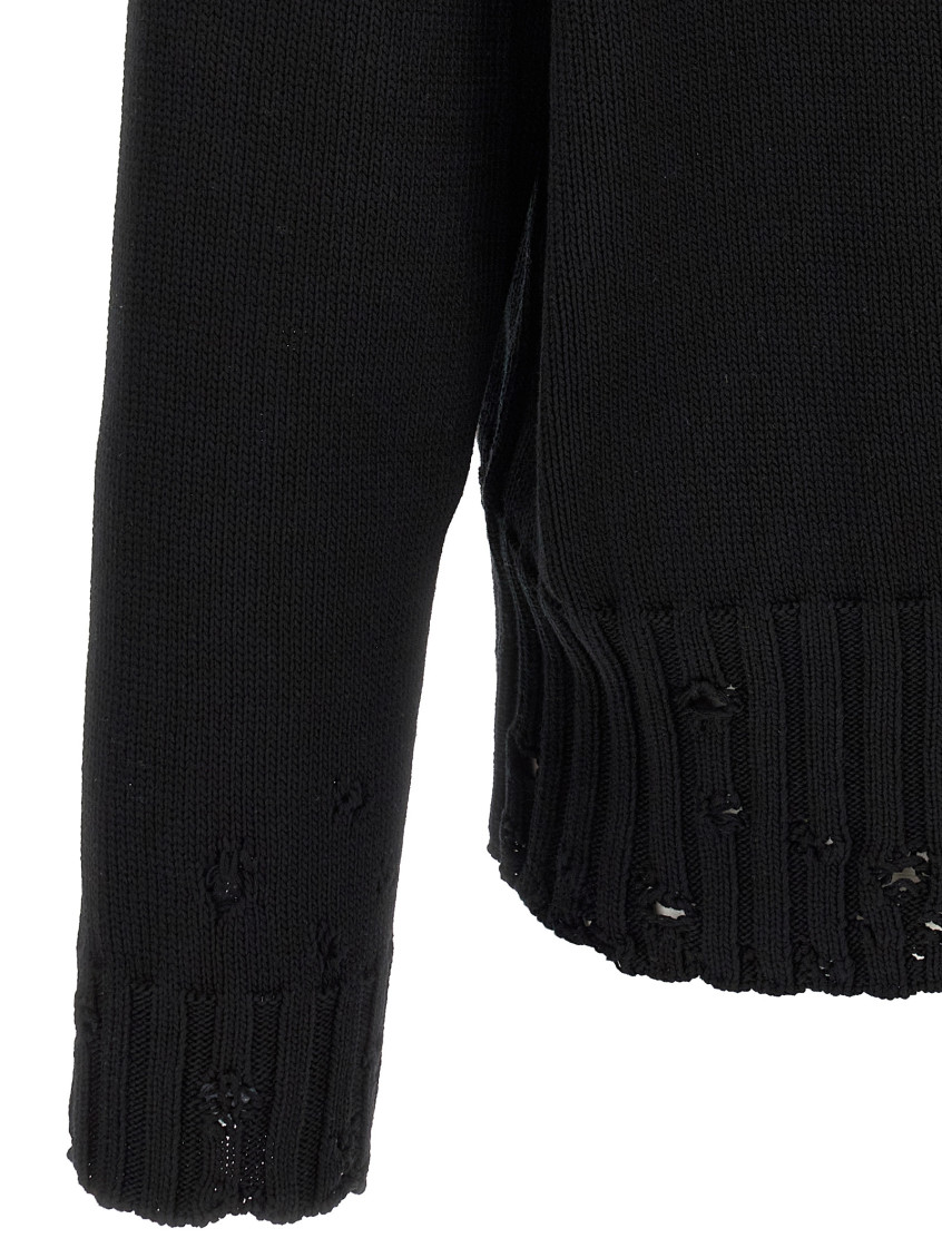 Dishevelled jumper - Black